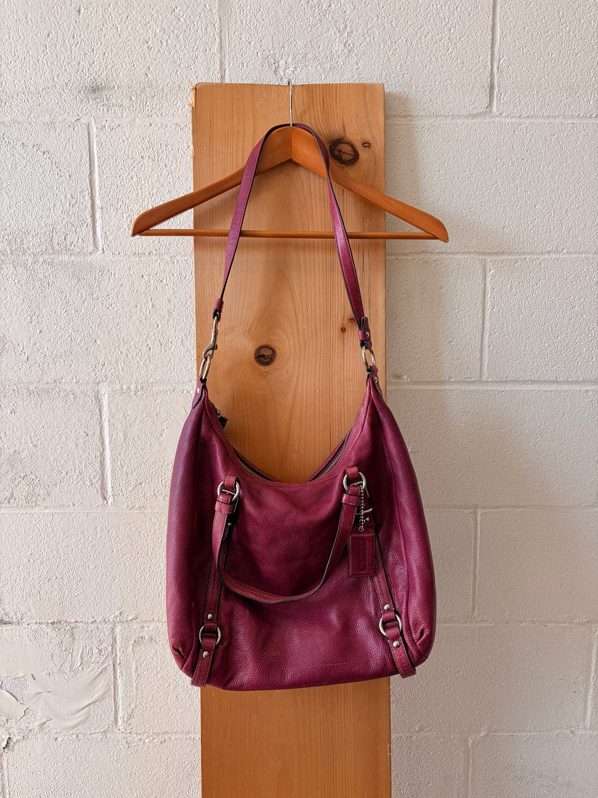 Coach Alexandra Raspberry Hobo Tote Bag
