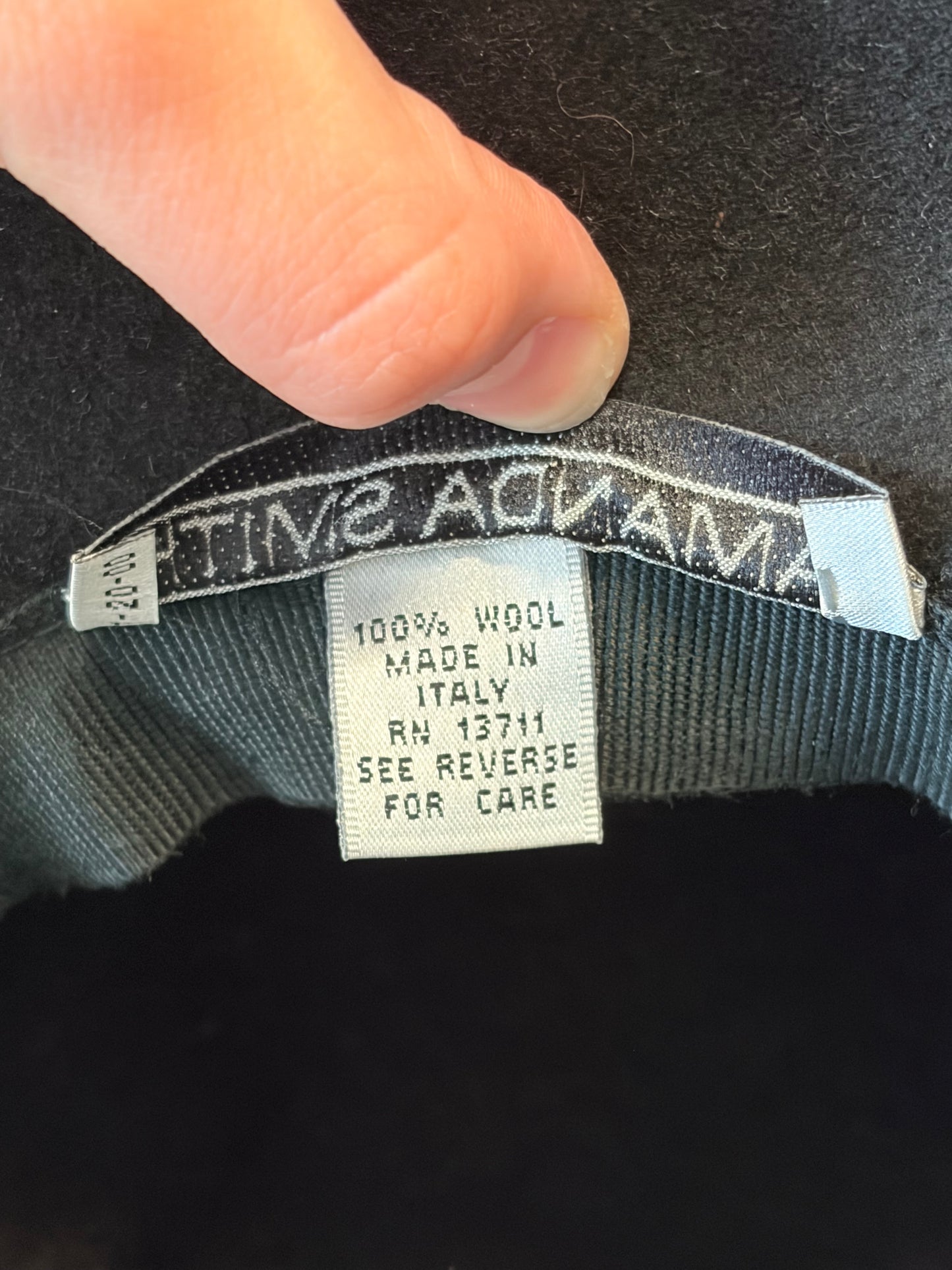 Vtg Black Wool Hat (Local Pick Up Only)