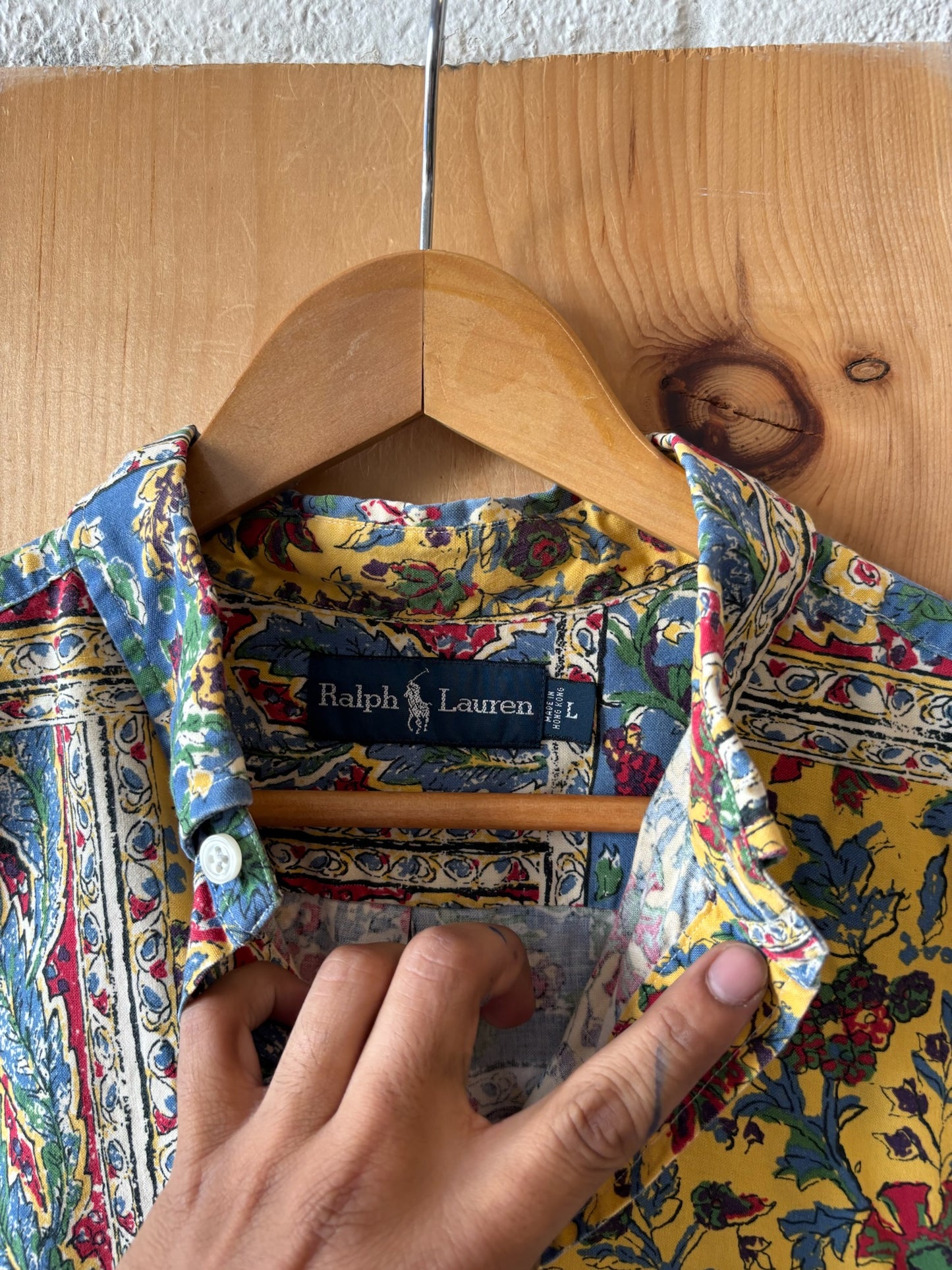 Ralph Lauren Floral Patchwork Print Shirt : L
