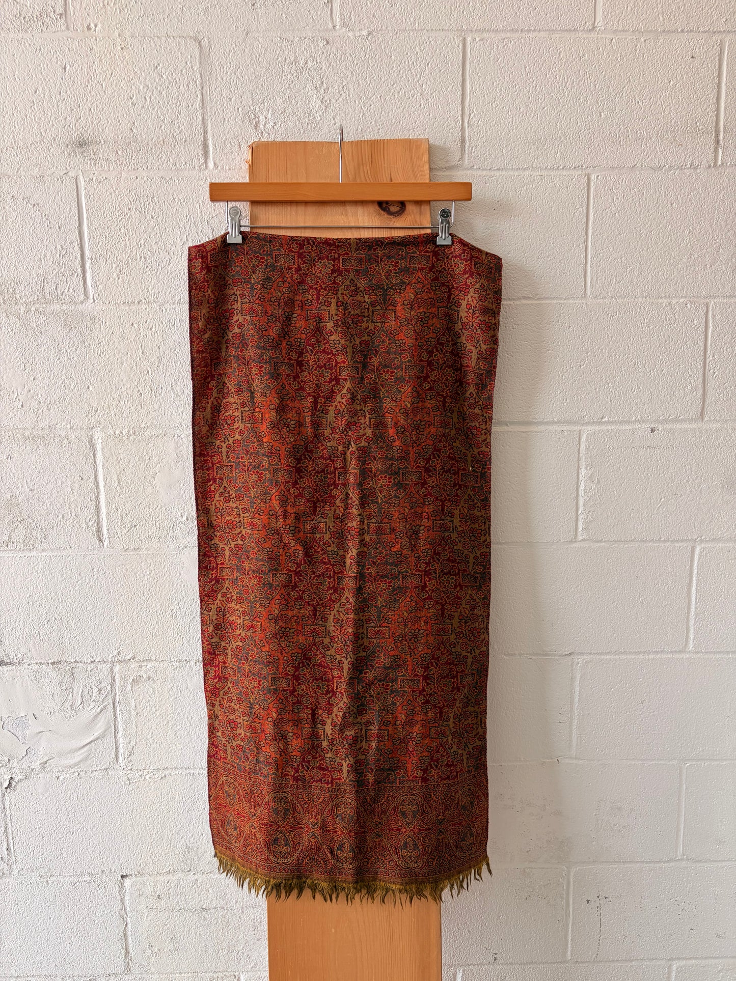 Large Floral Tapestry Scarf / Wrap