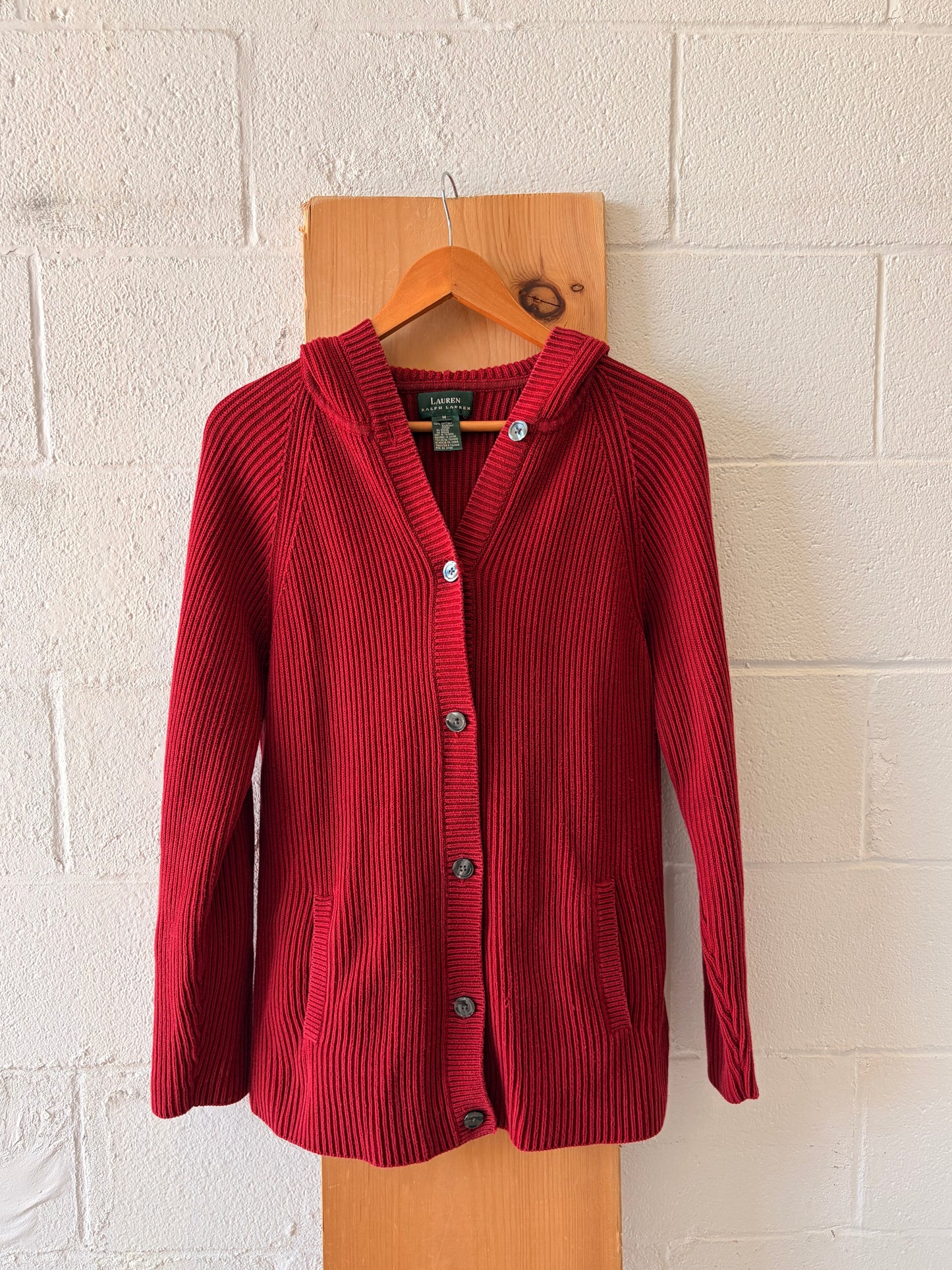 Hooded Red Ralph Lauren Sweater : M