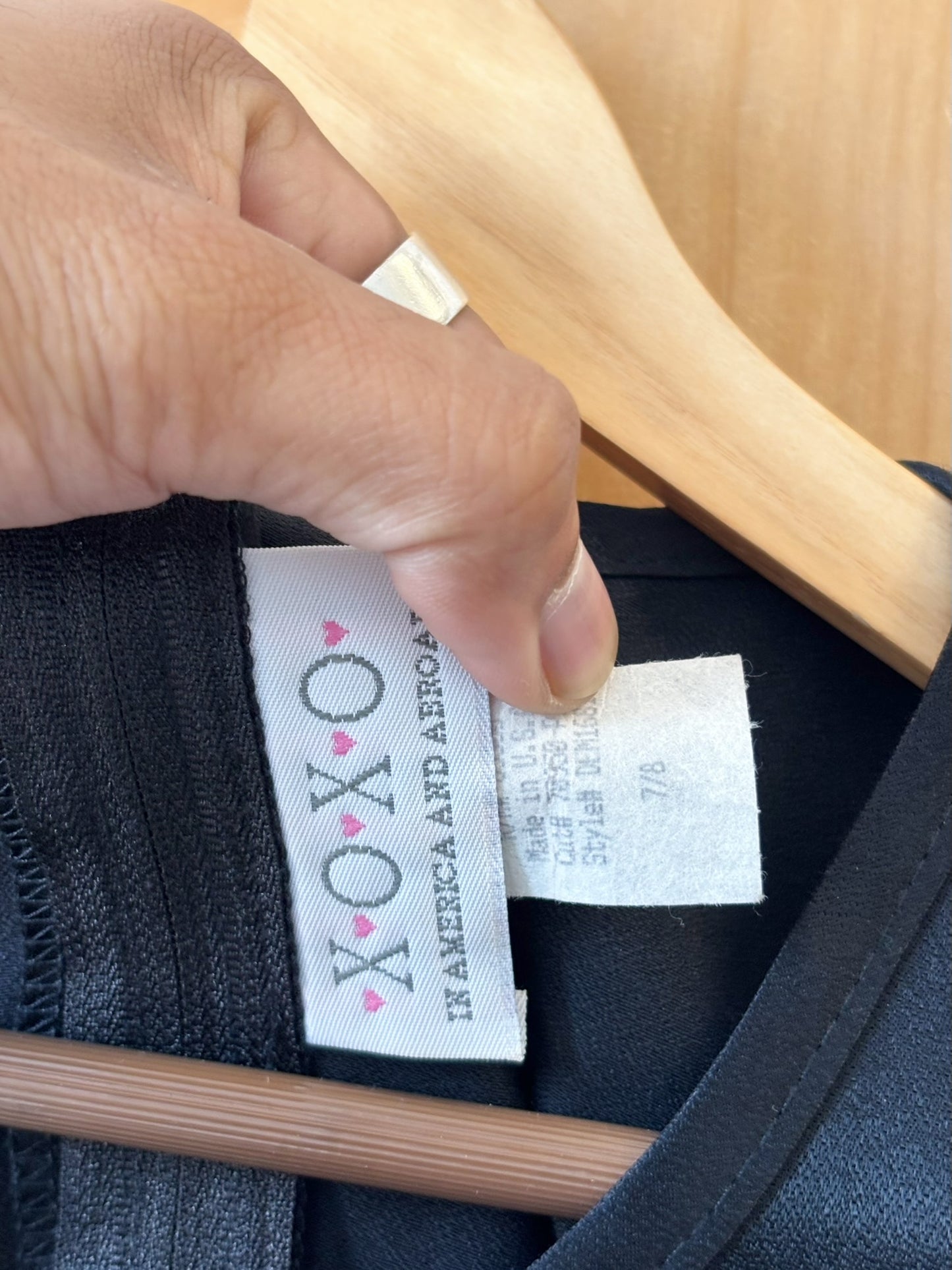 Vtg Black Bow Dress : 7/8