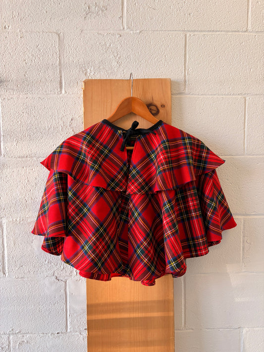 Vtg Scottish Wool Cape : OS