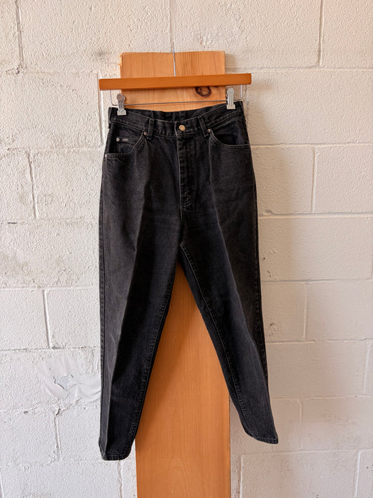 Vtg Tapered Black Lee Jeans : 12P