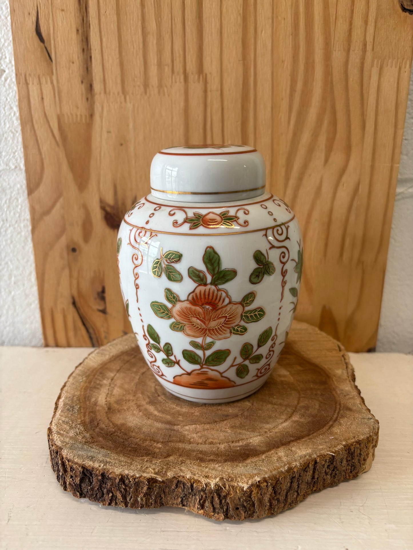 Vtg Floral Vase (Local Pickup Only)