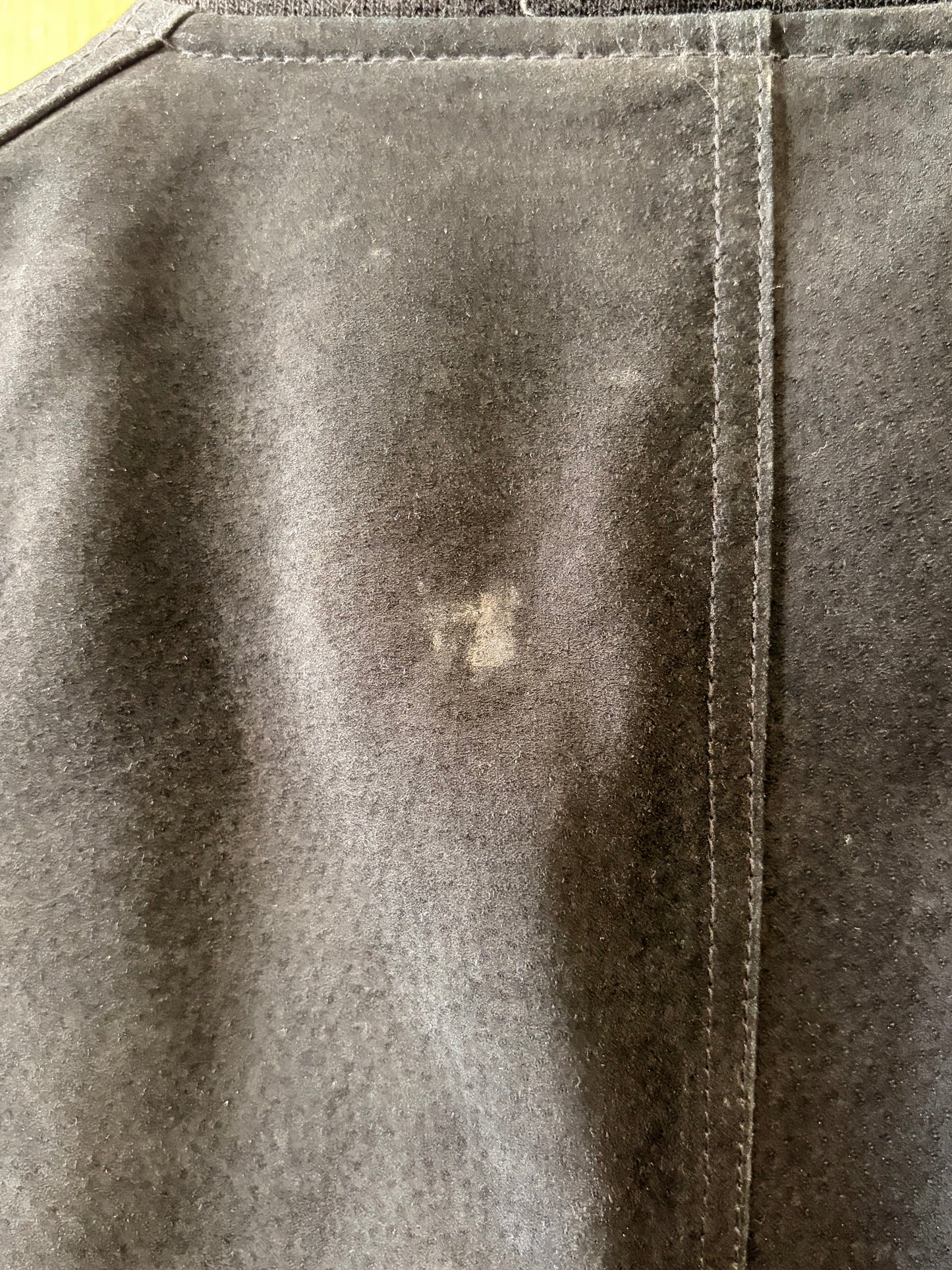 Vtg Brown & Black Leather Bomber Jacket : L (Local Pick Up Only)