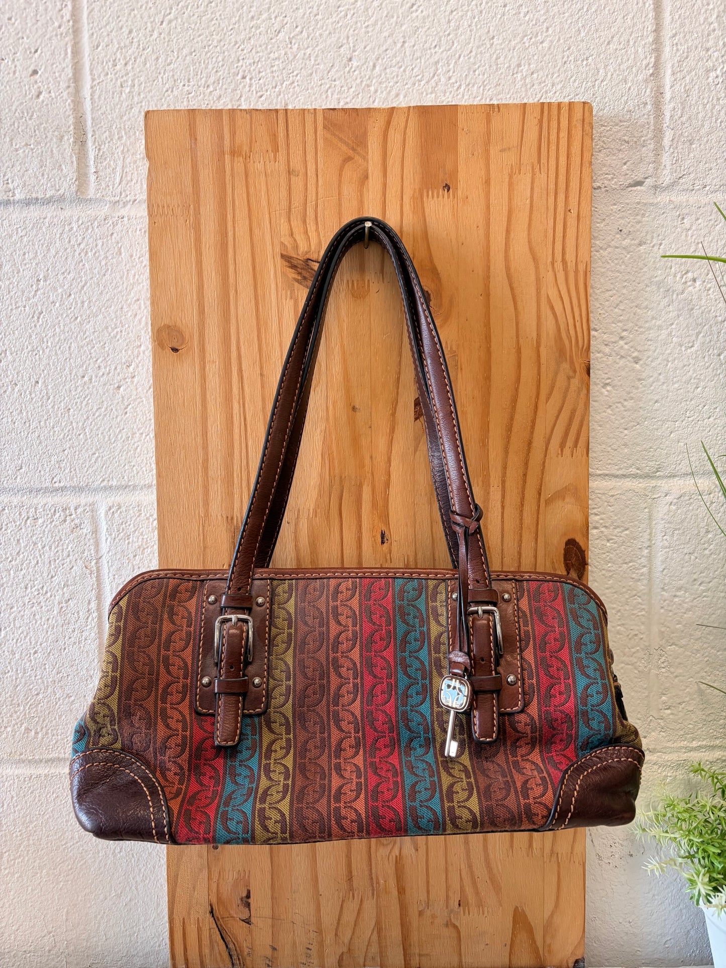 Fossil Colorful Canvas Purse (Local Pickup Only)