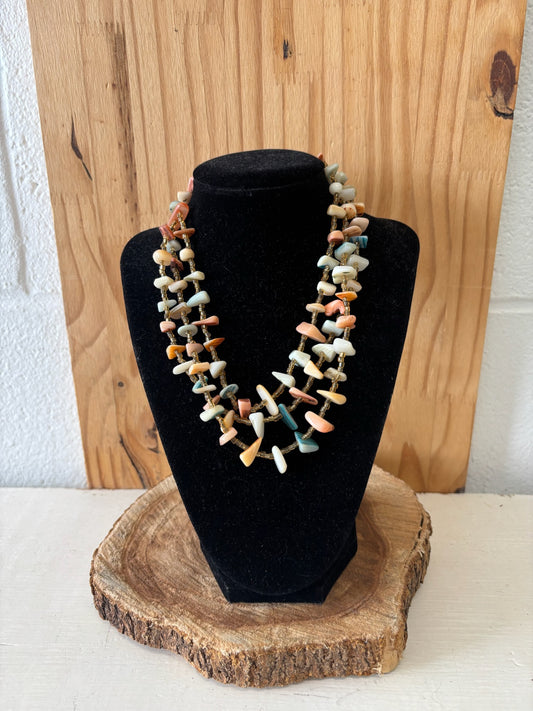 Triple Strand Shell Necklace