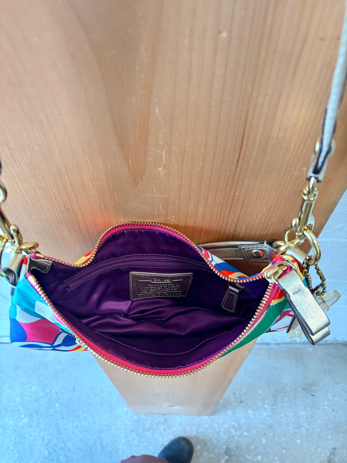 Bright Coach Poppy Bag