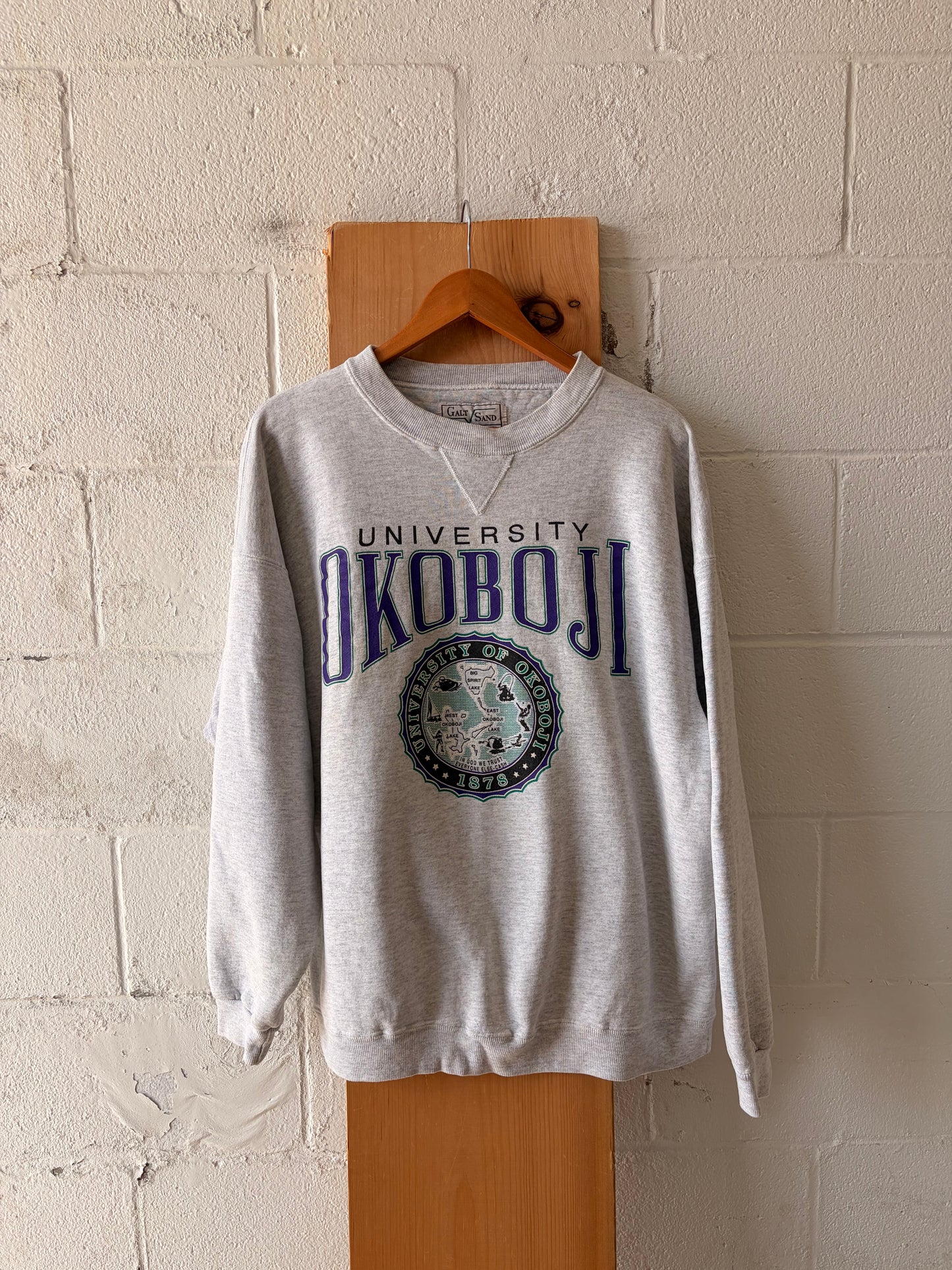 Vtg University of Okoboji Crew : XL