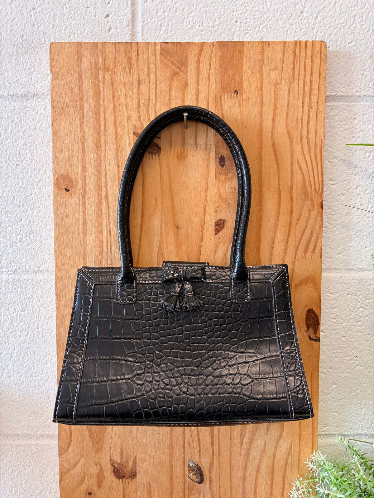 Vtg Liz Claiborne Mini Black Handbag
