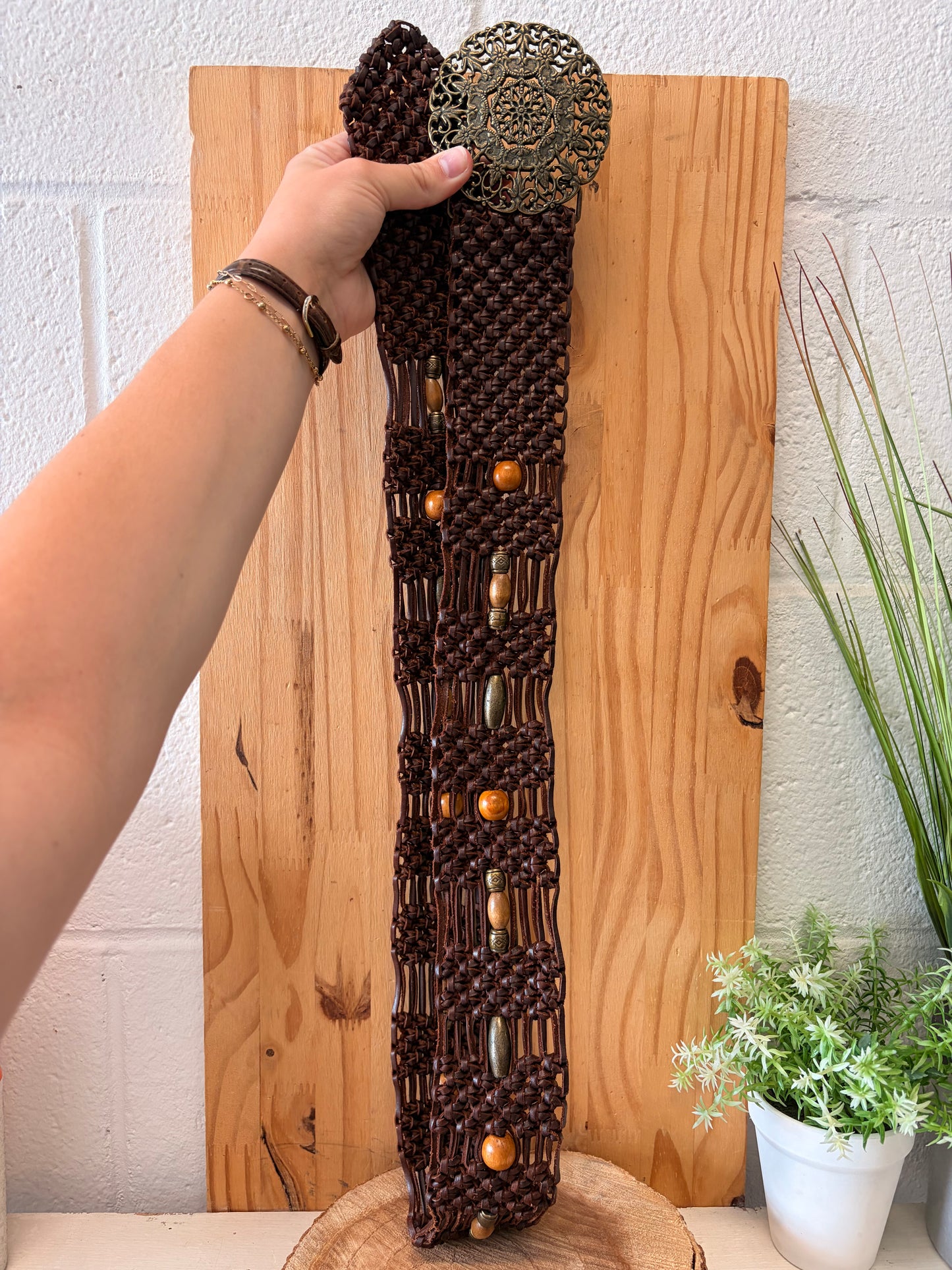 Beaded Woven Belt