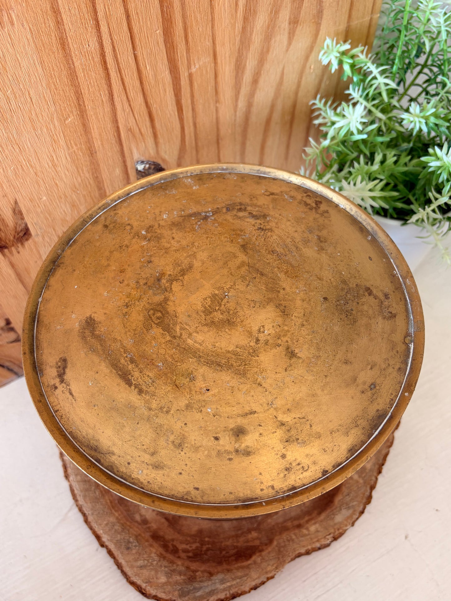 Brass Tone Pedestal (Local Pick Up Only)