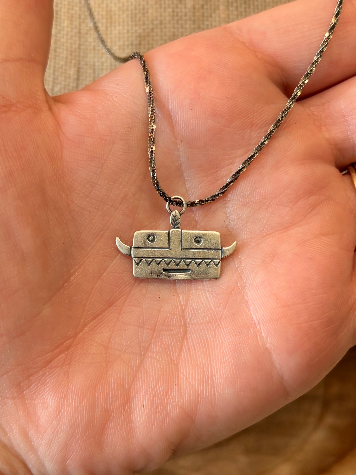 925 Silver Little Monster Necklace