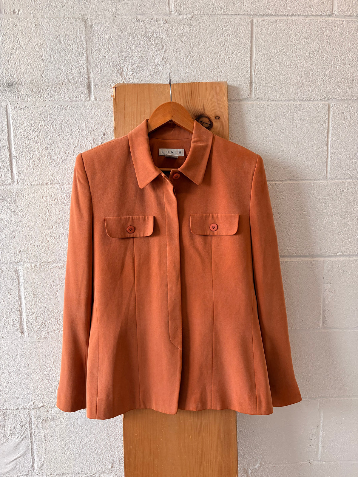 Orange Silk Blazer : 10