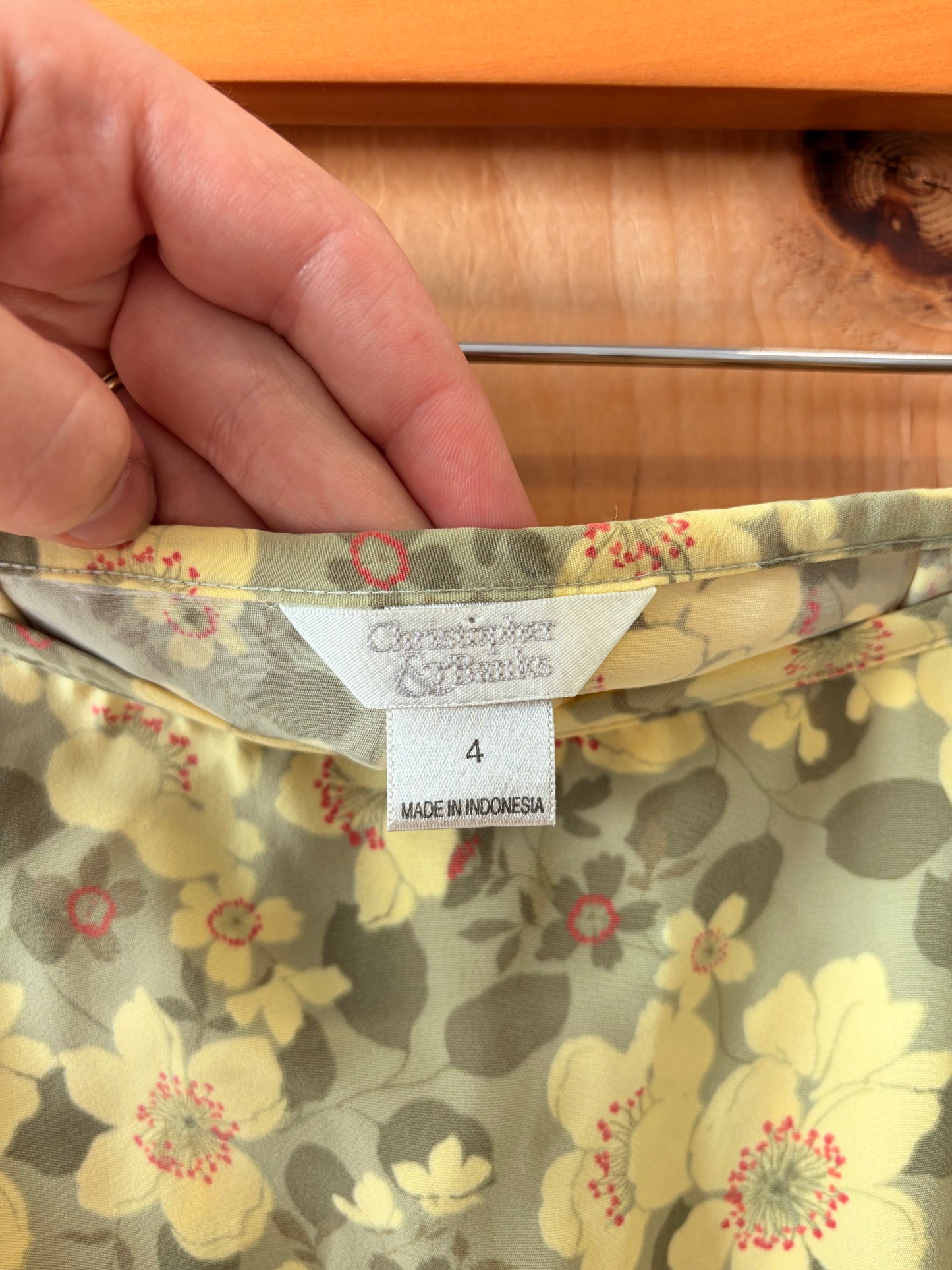Green & Yellow Floral Skirt : 4