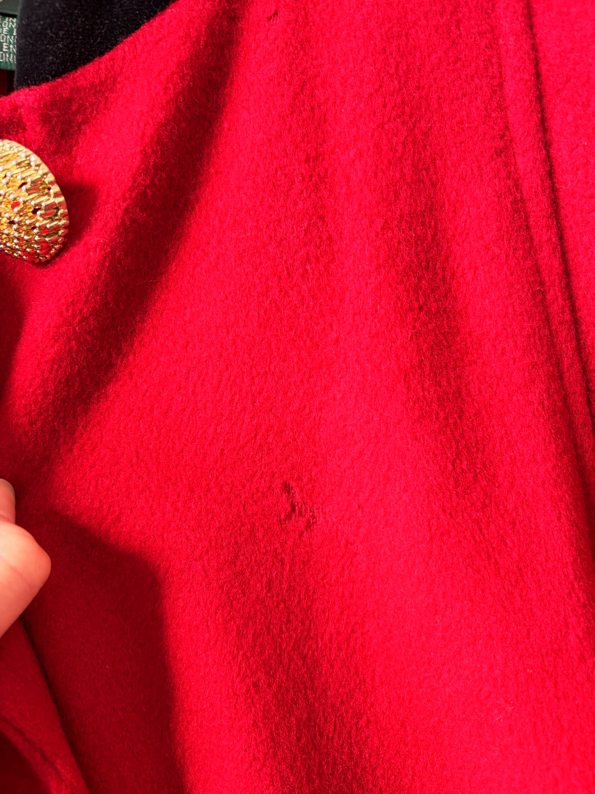 Vtg Long Red Wool Ralph Lauren Coat (As Is) : 6 (Local Pick Up Only)