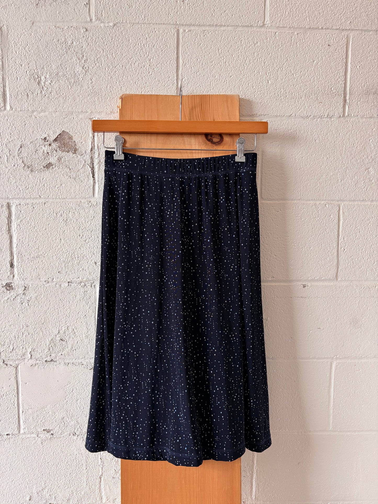 Spotted Navy Skirt : 1
