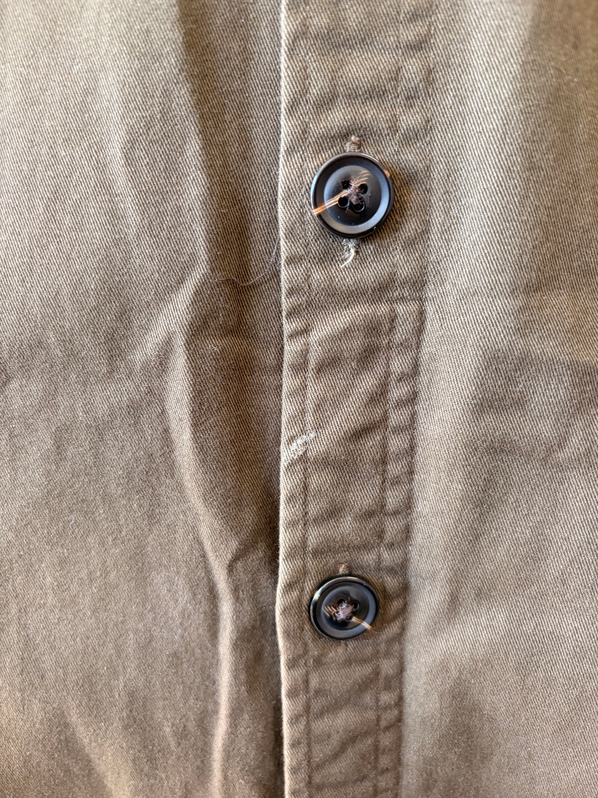 Olive Green Corduroy Collared Button Down : M
