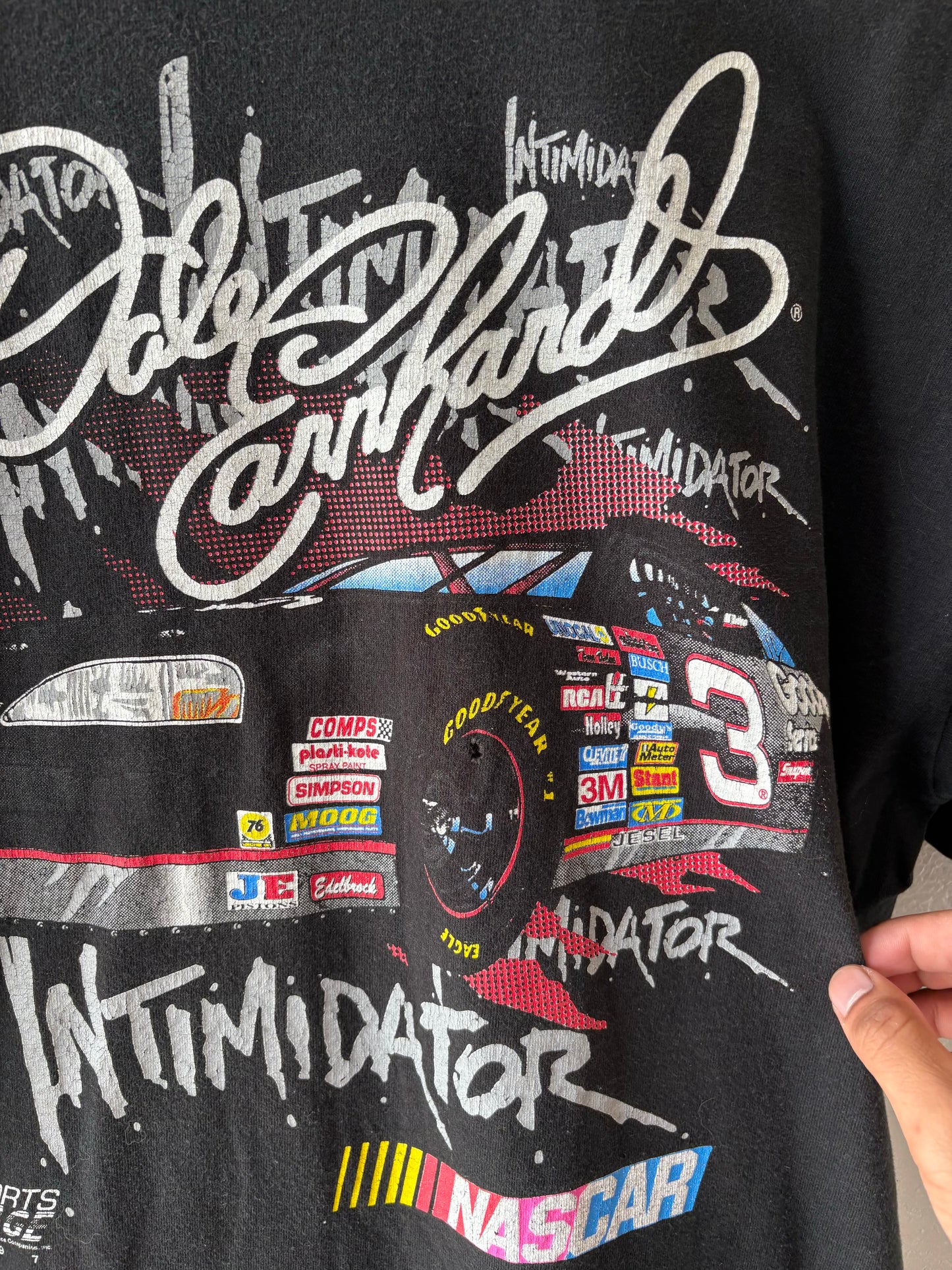 Vtg Single Stitch NASCAR Tee : XL
