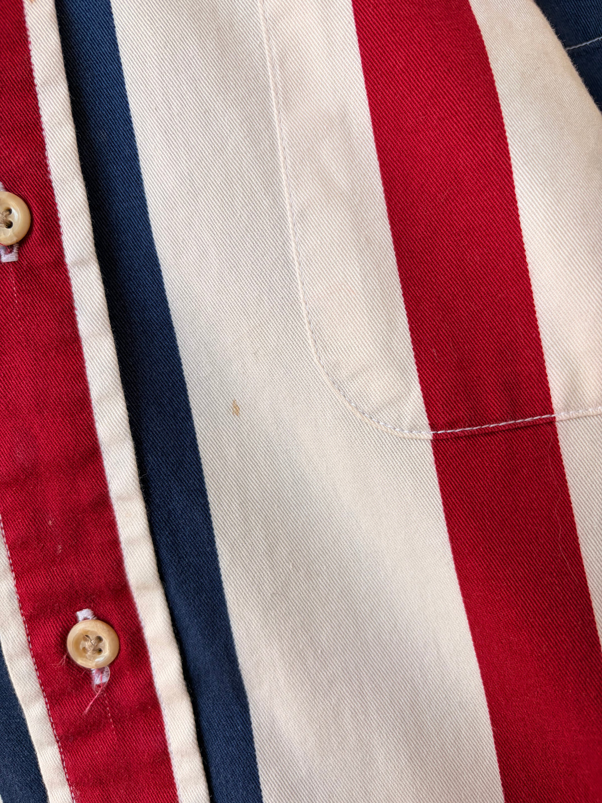 Vtg Striped Tommy Hilfiger Button Down : L