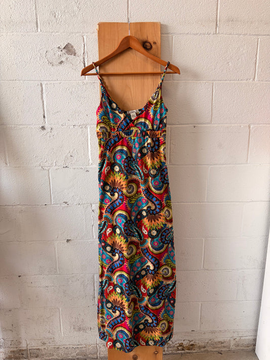 Colorful Boho Maxi Dress : S