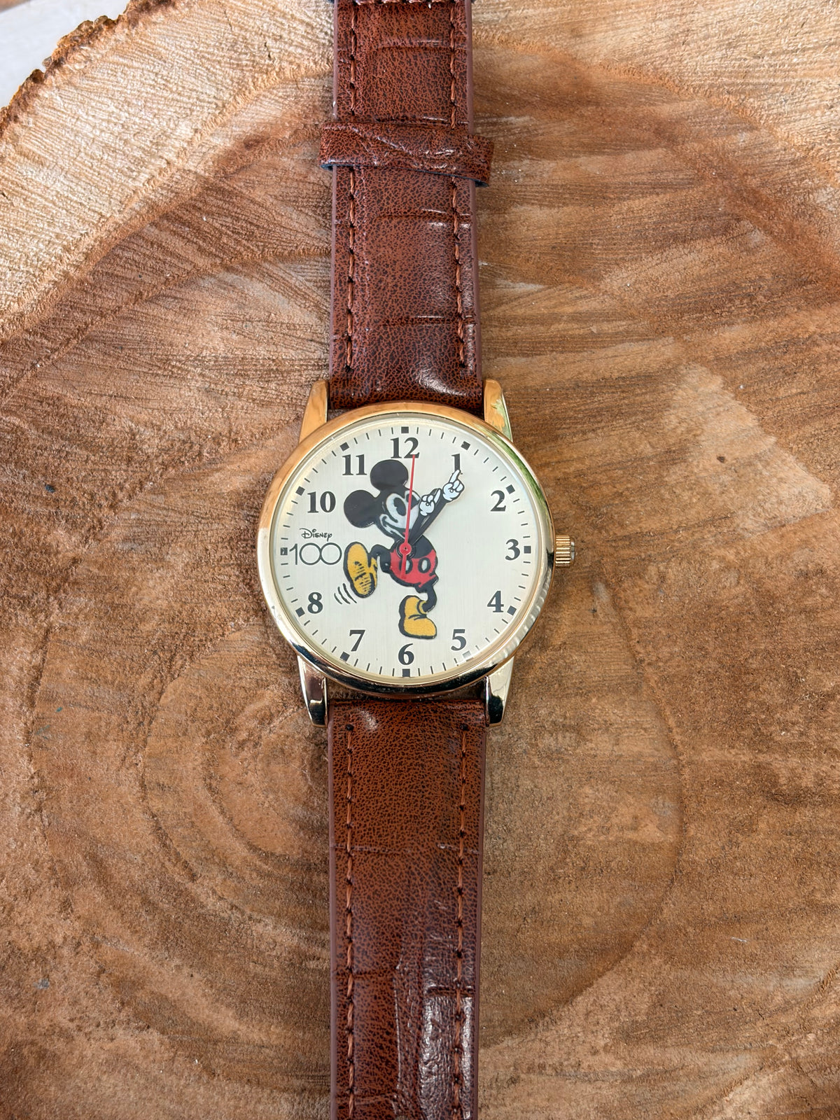 Brown Mickey Mouse Watch (Tested & Works!)