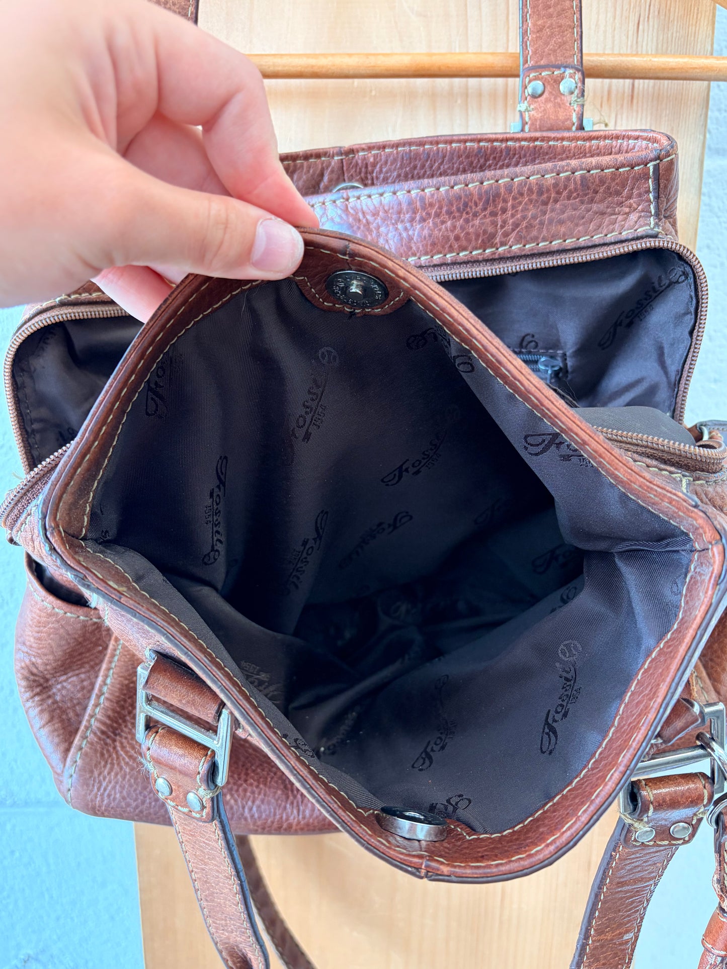 Brown Leather Fossil Purse