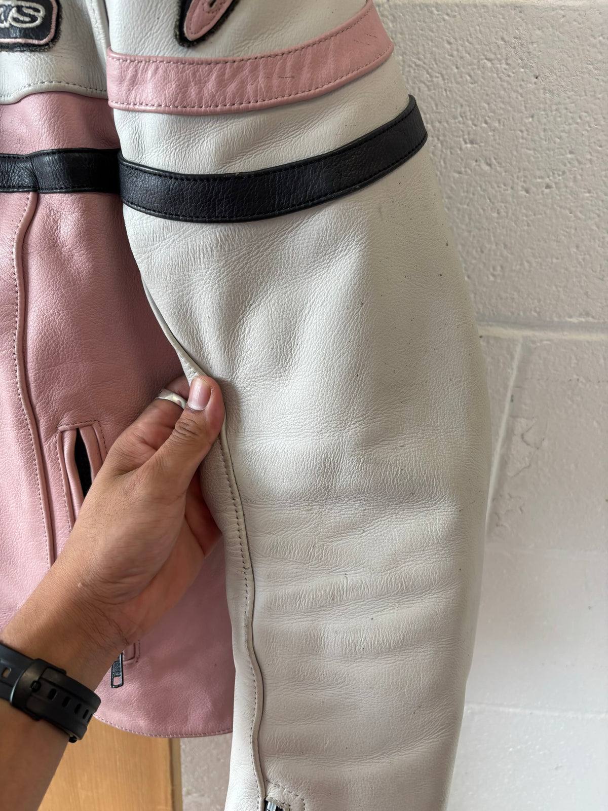 Alpinestars Pink & White Motorcycle Jacket : Size 8 (Local Pickup Only)