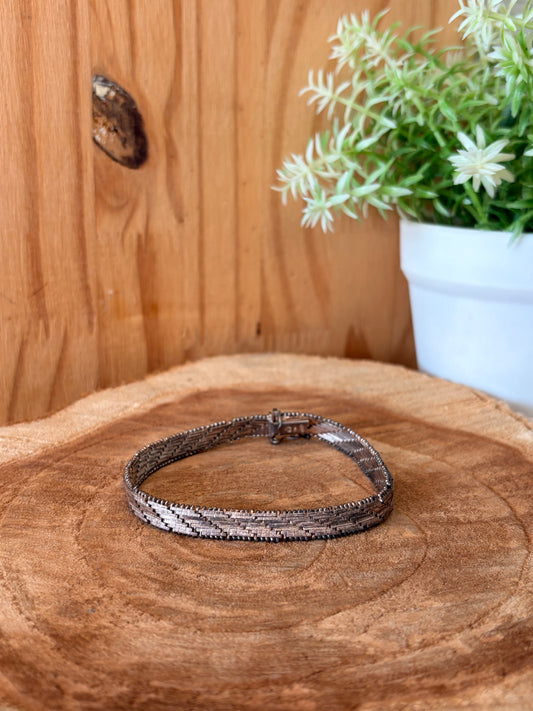 Italian 925 Intricate Woven Bracelet