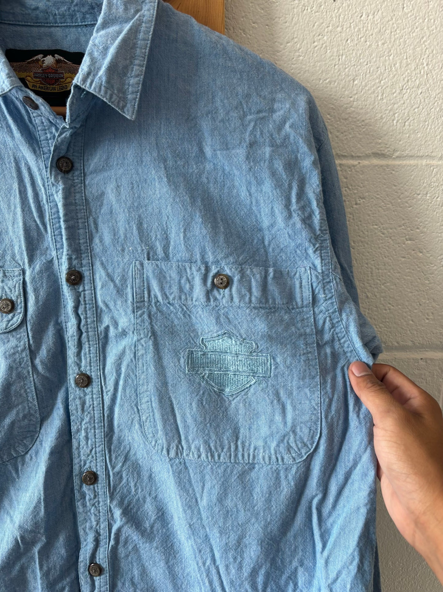Harley Davidson Button Up : L