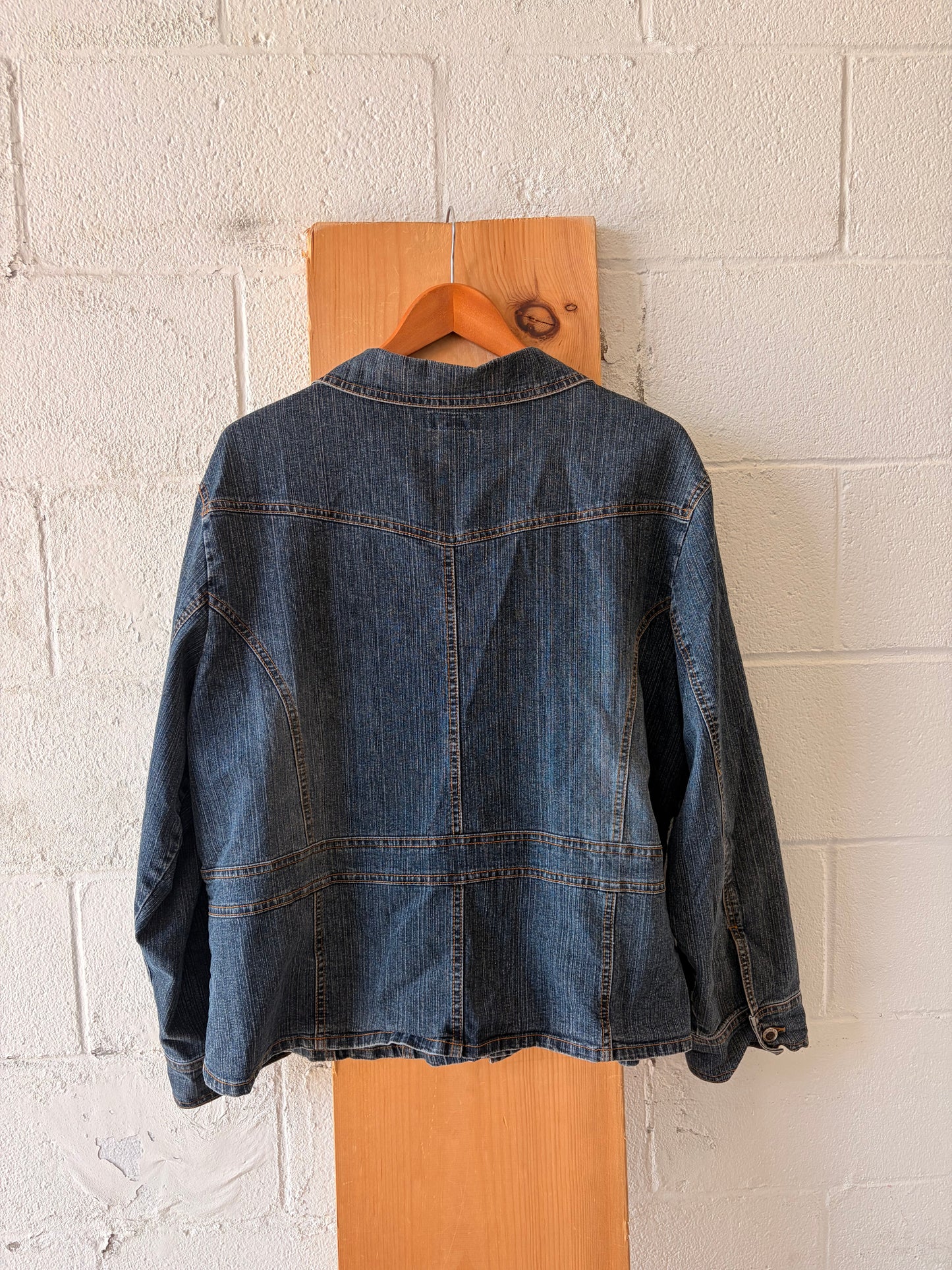 Vtg Duck Head Dark Wash Denim Jacket : 2X