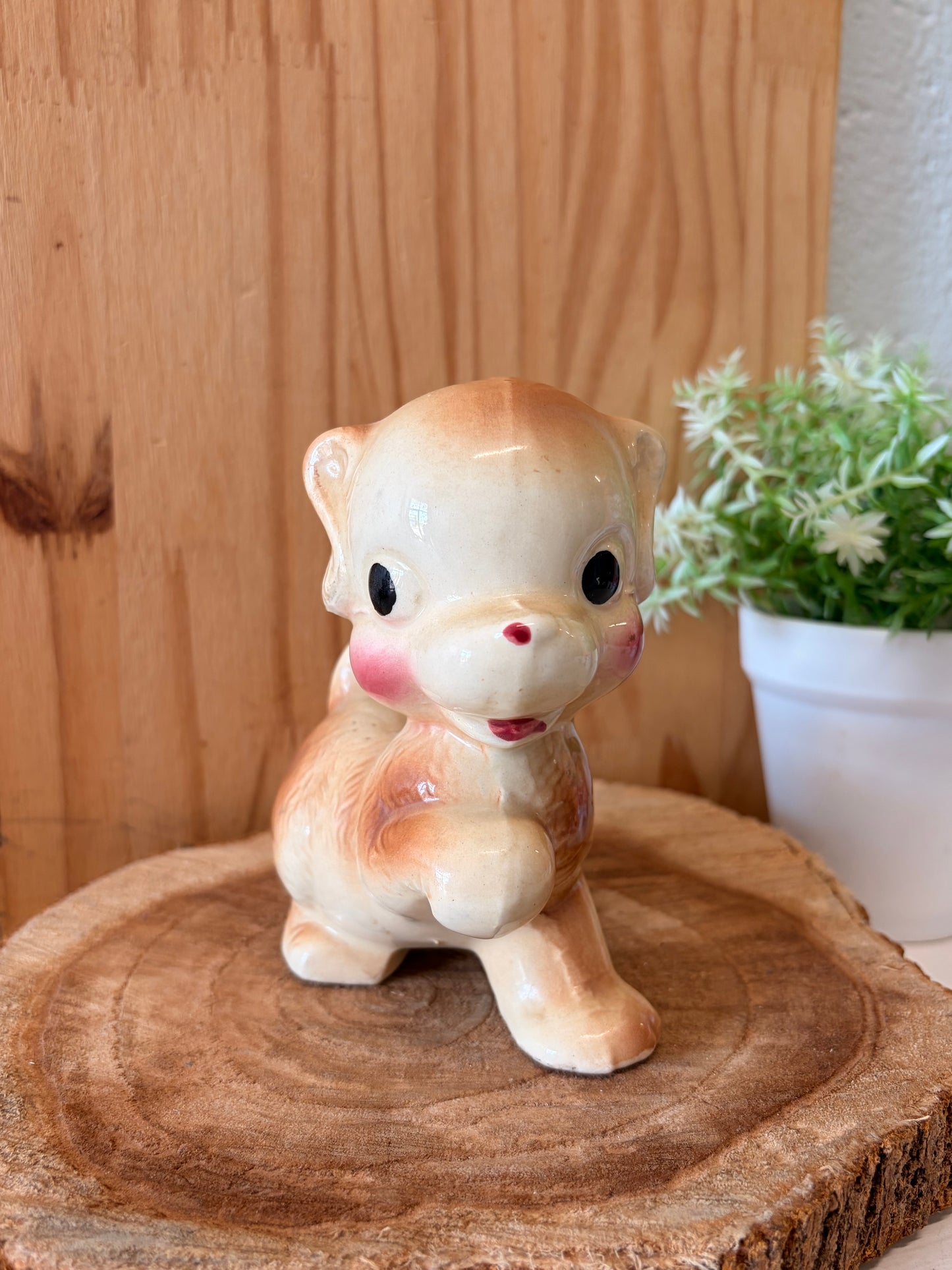 Vtg Little Blushing Puppy Figurine (Local Pick Up Only)