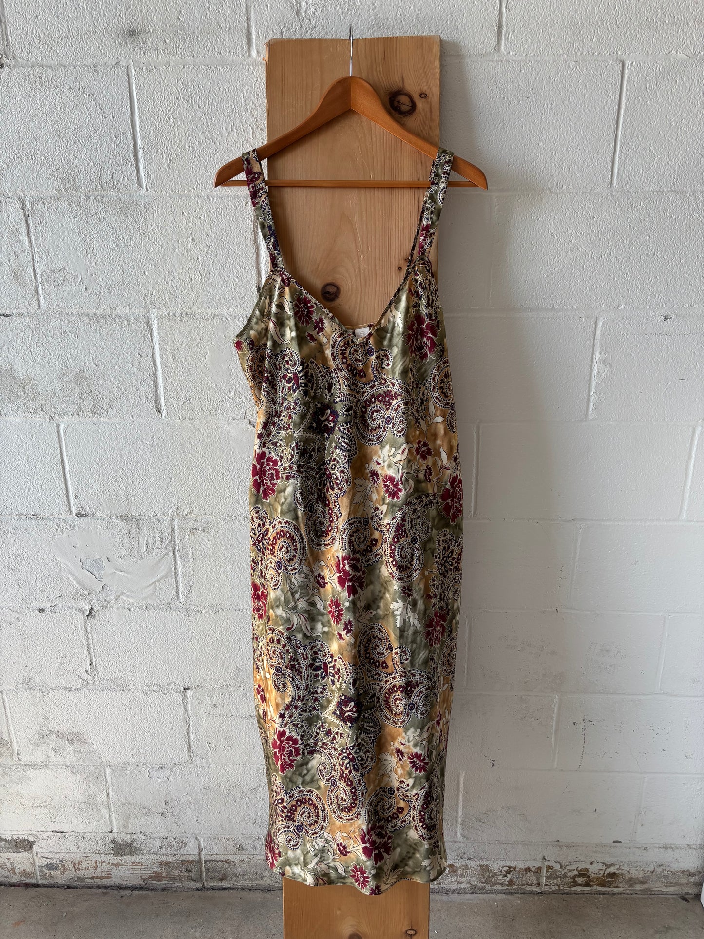 Patterned Satin Slip  : L