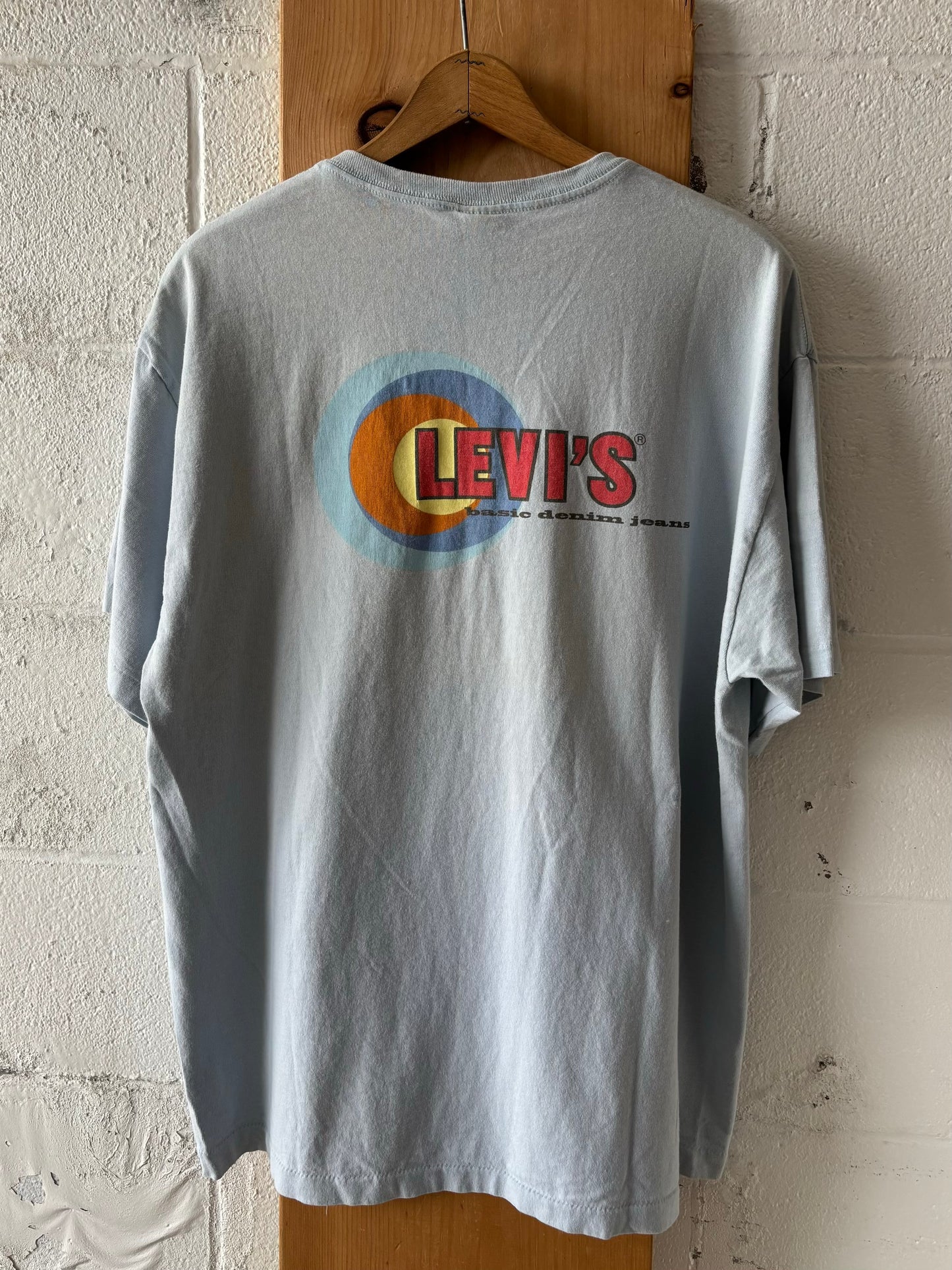 Vtg Single Stitch Levi’s Logo Tee : L