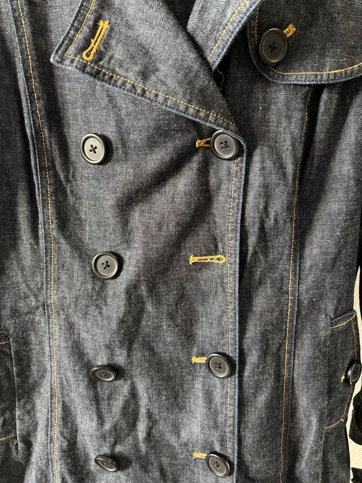 Denim Trench Coat : XL