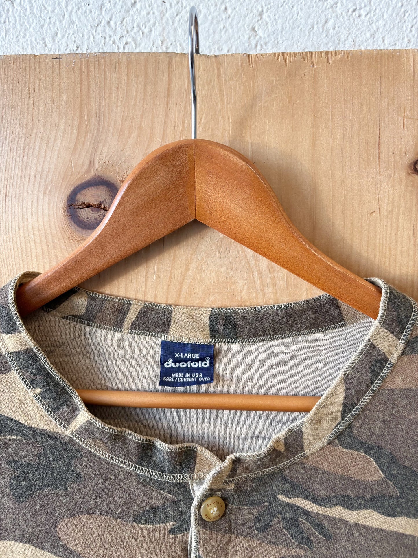 Vtg Camo Long Sleeve : XL