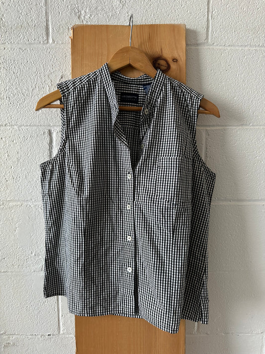 Gingham Sleeveless Top : L