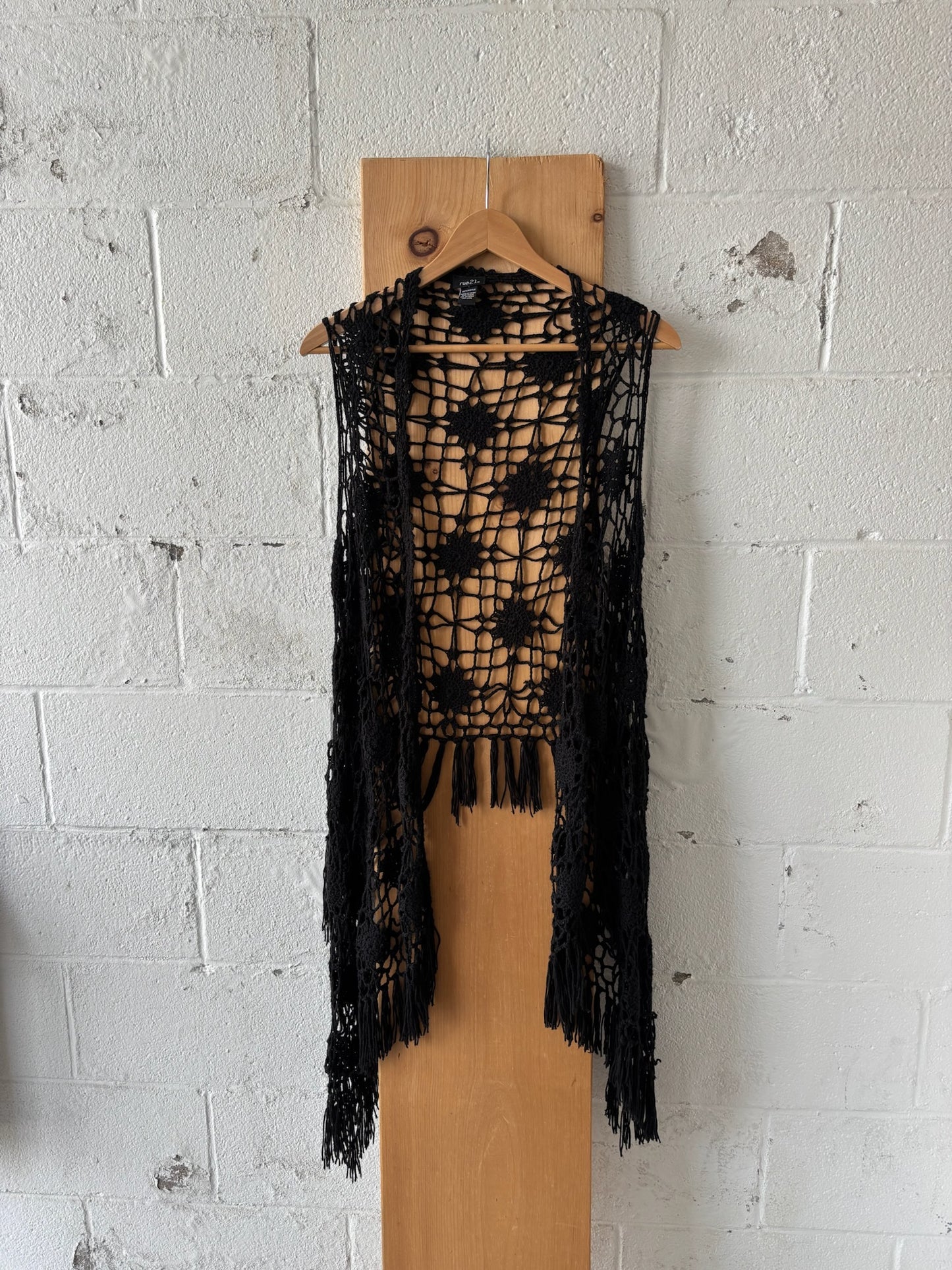 Boho Crochet Vest : L