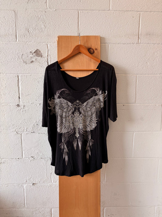 Y2K Angel Wing Top : L