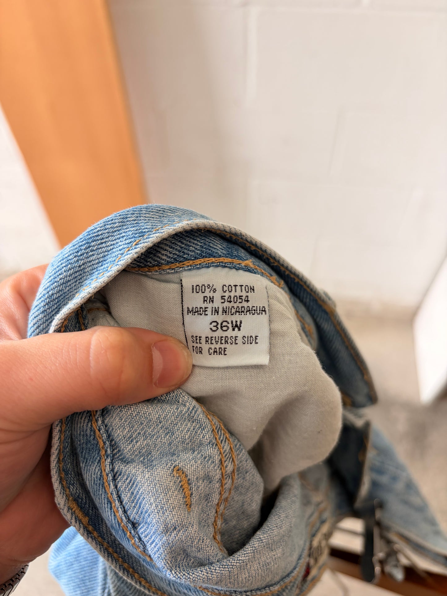 Vtg Bugle Boy Denim Shorts : 36W