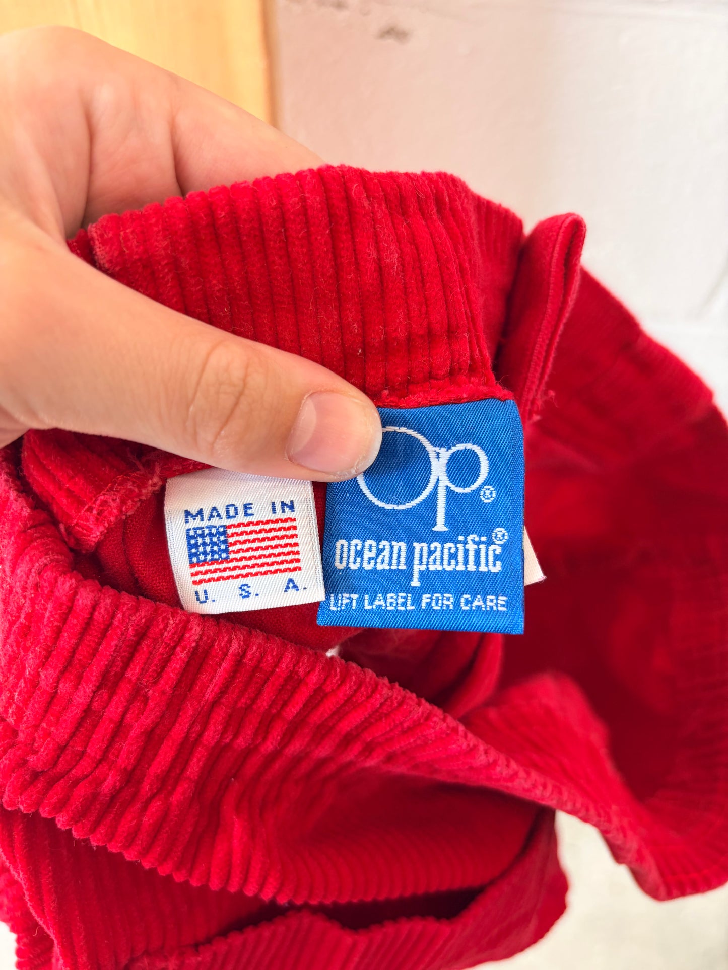 Little Red Corduroy Shorts : 28”W
