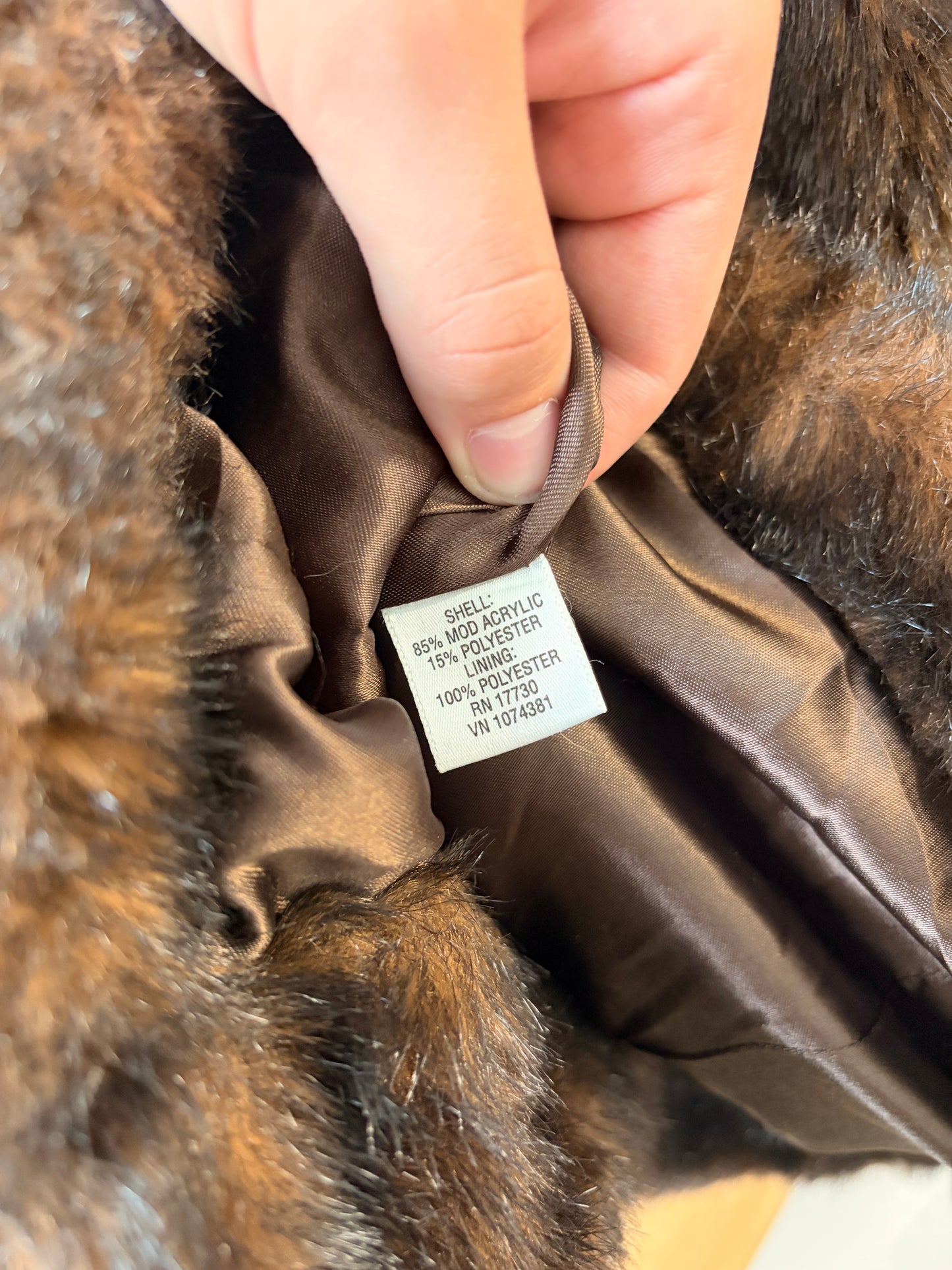 Mossimo Faux Fur Coat : S (Local Pick Up Only)