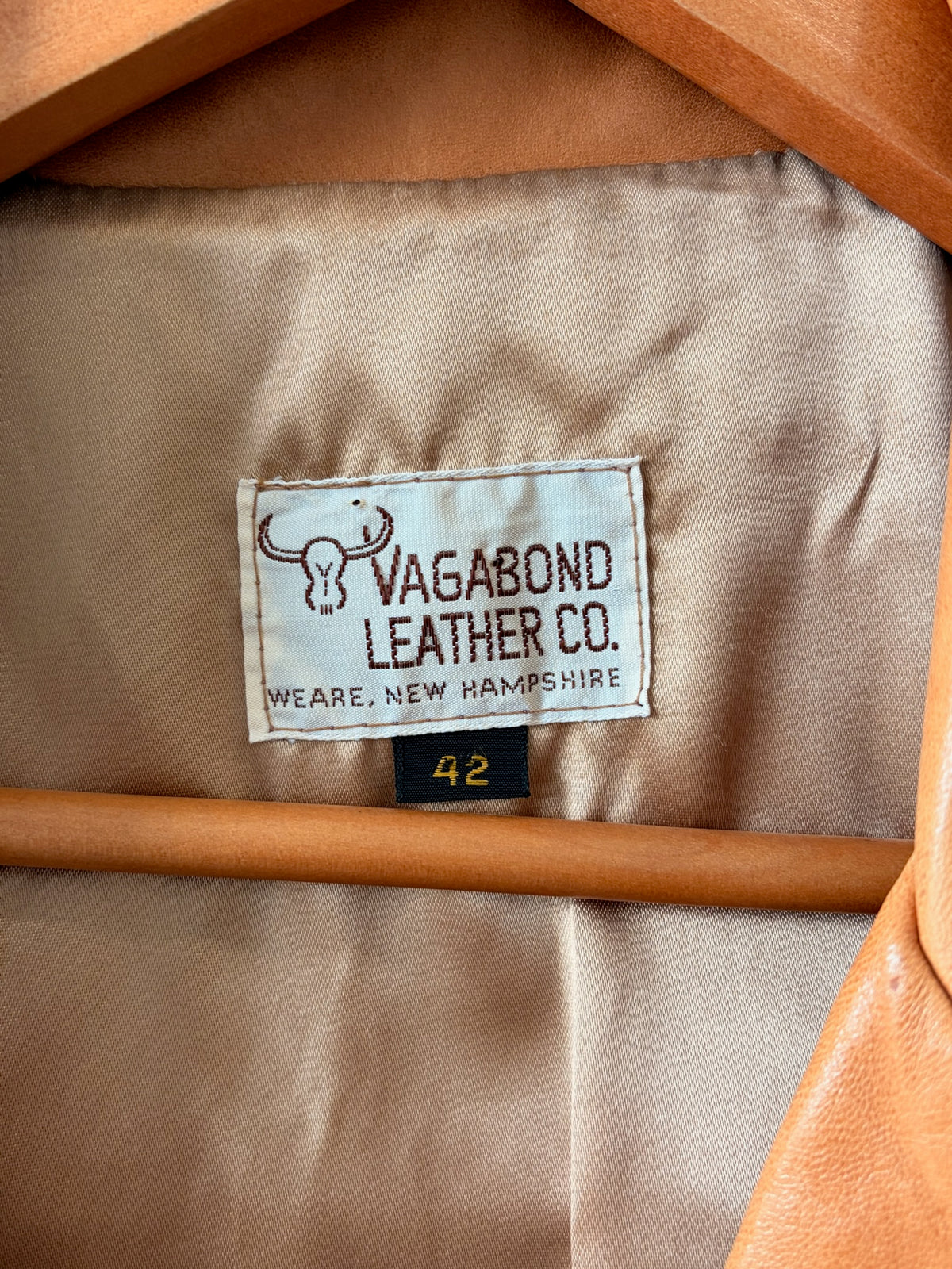 Vtg Hazelnut Vagabond Leather Jacket : 42 (Large)