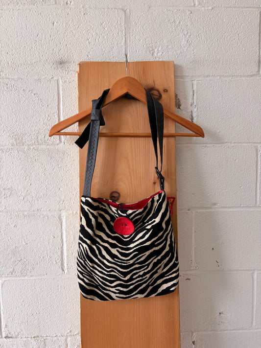 Zebra Print Shoulder Bag