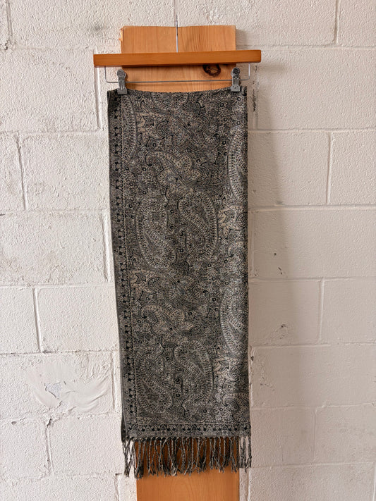 Metallic Paisley Scarf / Wrap