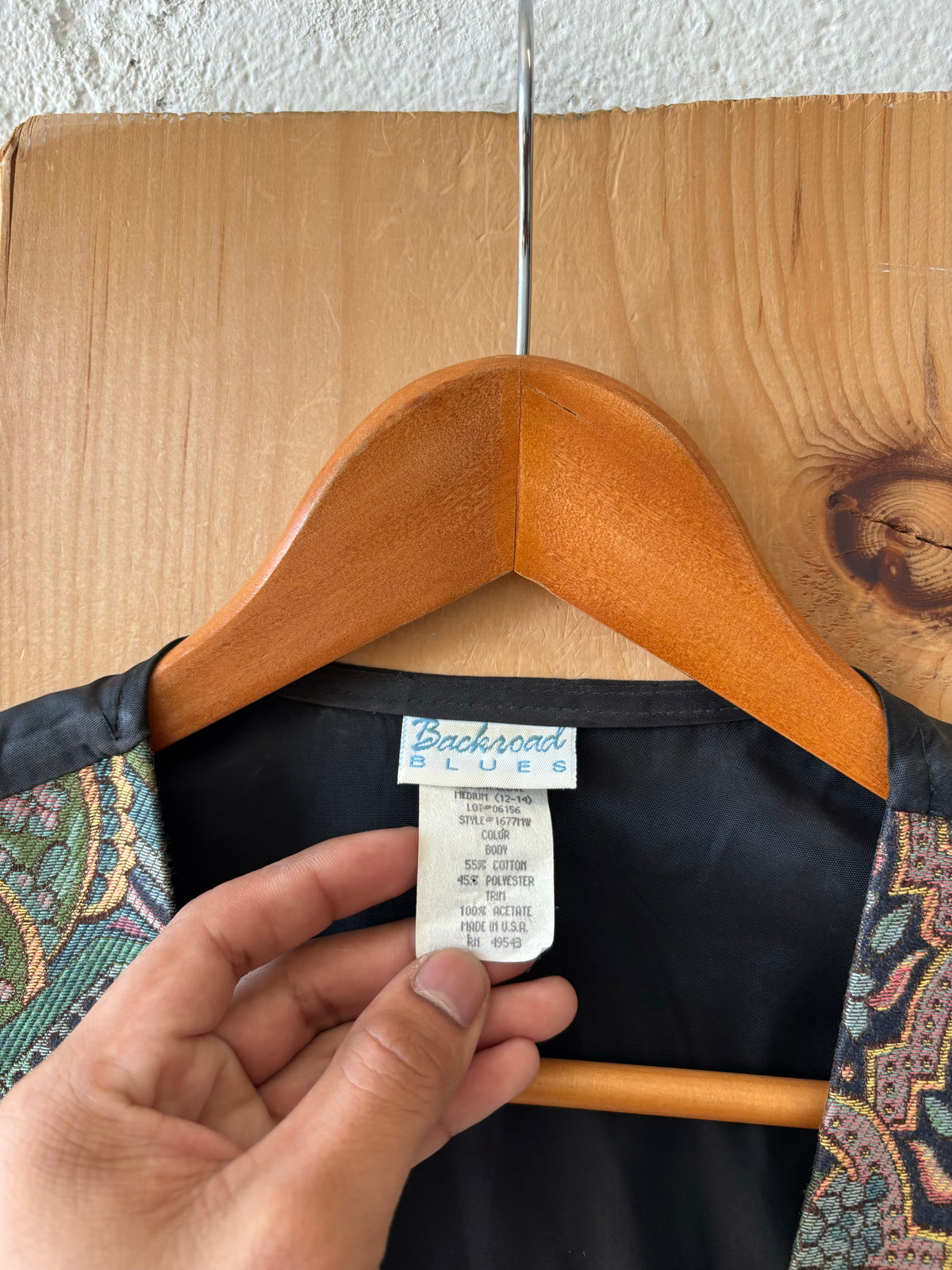 Vtg Paisley Patterned Vest : M