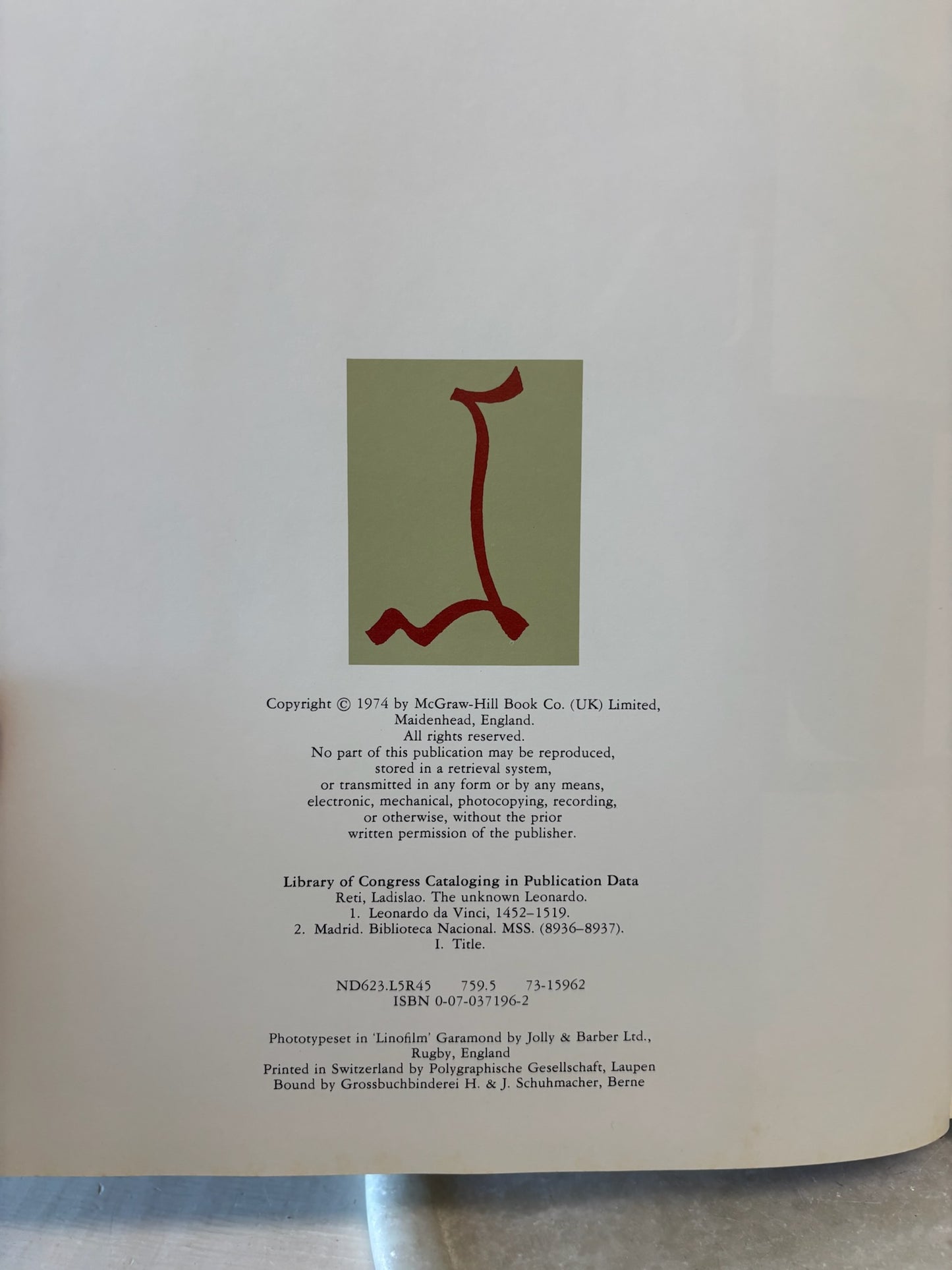 Leonardo da Vinci Coffee Table Book