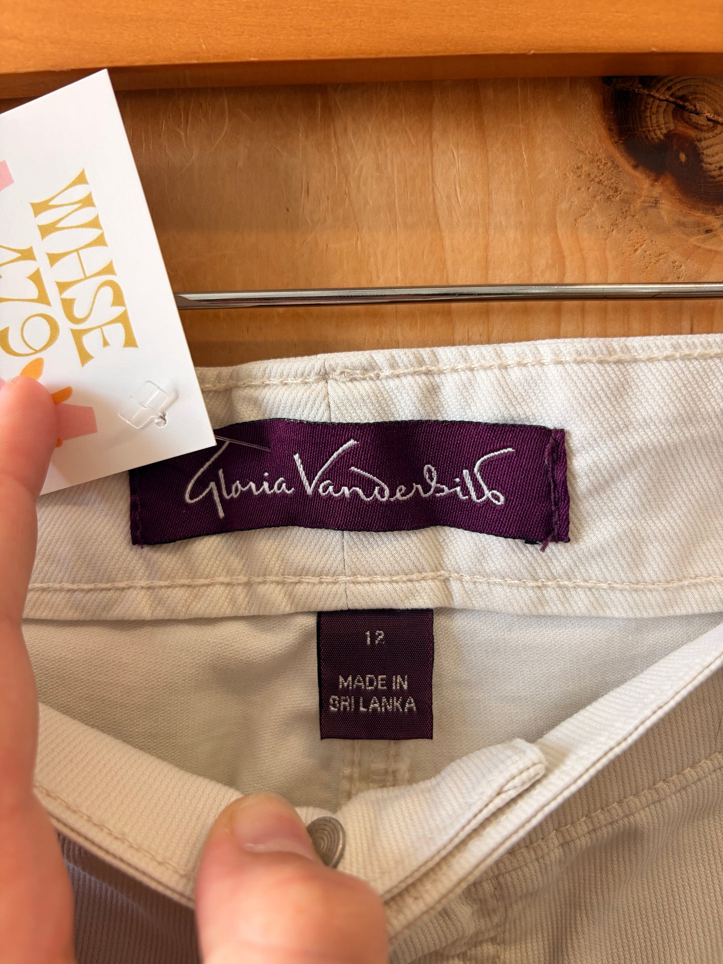 White Wide Leg Capris : 12