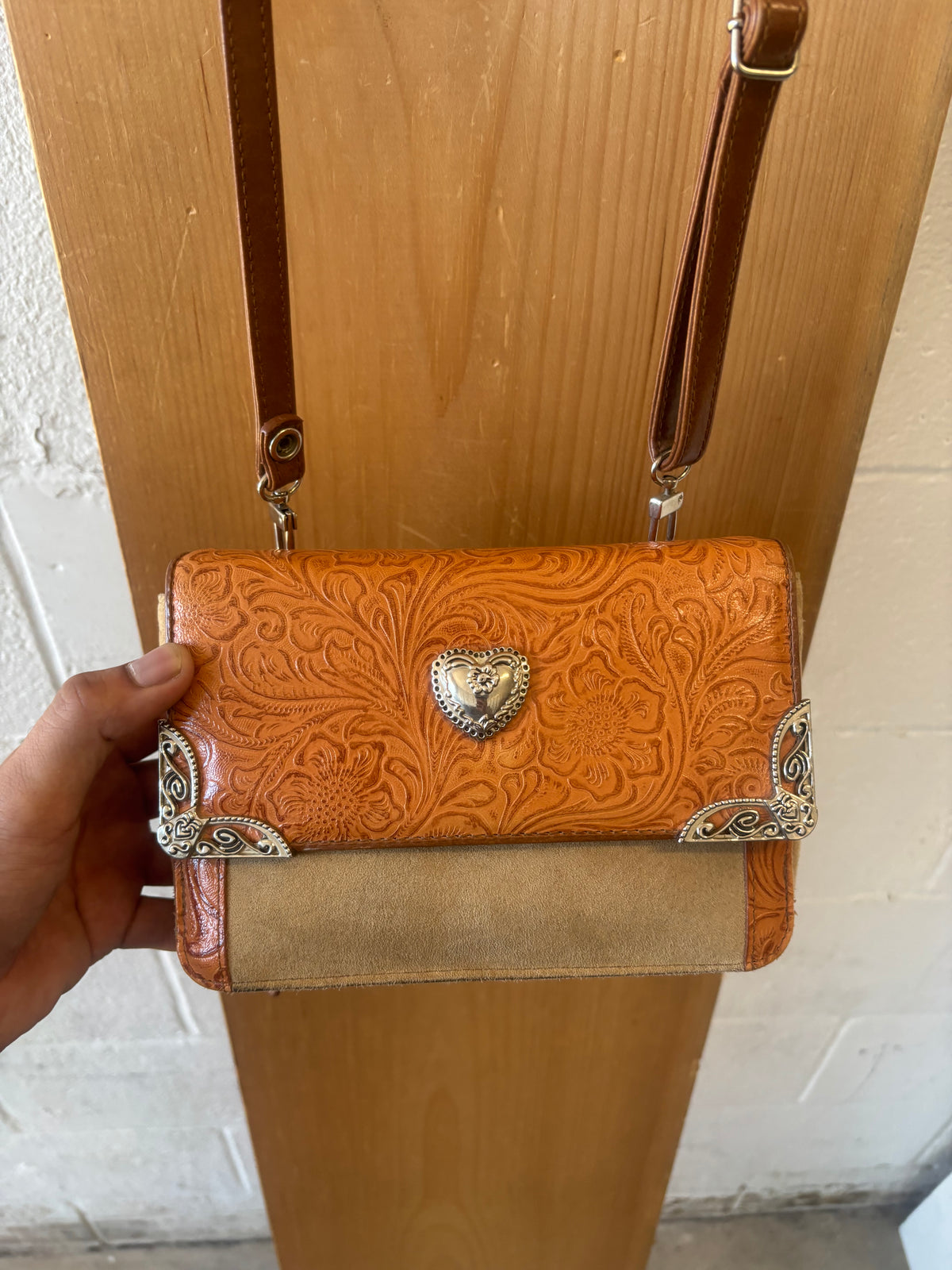 Western Heart Crossbody Bag